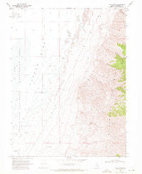 Cox Canyon Nevada Historical topographic map, 1:24000 scale, 7.5 X 7.5 Minute, Year 1969