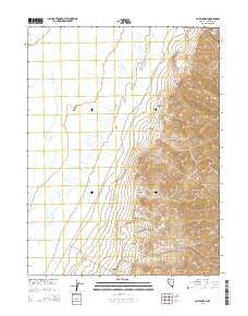 Cox Canyon Nevada Current topographic map, 1:24000 scale, 7.5 X 7.5 Minute, Year 2014