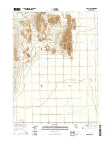 Coyote Hills Nevada Current topographic map, 1:24000 scale, 7.5 X 7.5 Minute, Year 2015