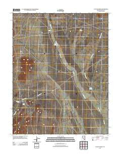Coyote Spring Nevada Historical topographic map, 1:24000 scale, 7.5 X 7.5 Minute, Year 2012
