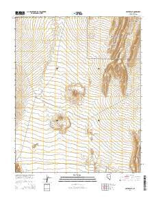 Crater Flat Nevada Current topographic map, 1:24000 scale, 7.5 X 7.5 Minute, Year 2015