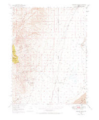 Crescent Valley Nevada Historical topographic map, 1:62500 scale, 15 X 15 Minute, Year 1949