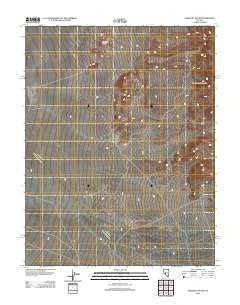 Crescent Dunes Nevada Historical topographic map, 1:24000 scale, 7.5 X 7.5 Minute, Year 2012