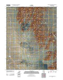 Crescent Reservoir Nevada Historical topographic map, 1:24000 scale, 7.5 X 7.5 Minute, Year 2012