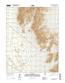 Crescent Reservoir Nevada Current topographic map, 1:24000 scale, 7.5 X 7.5 Minute, Year 2015
