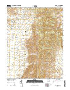 Crescent Spring Nevada Current topographic map, 1:24000 scale, 7.5 X 7.5 Minute, Year 2014