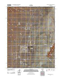 Crescent Valley Nevada Historical topographic map, 1:24000 scale, 7.5 X 7.5 Minute, Year 2012