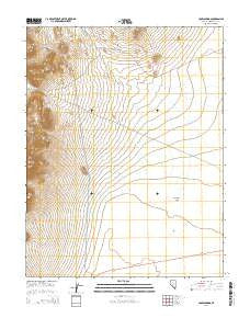 Crow Springs Nevada Current topographic map, 1:24000 scale, 7.5 X 7.5 Minute, Year 2014