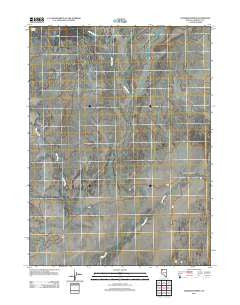 Crowbar Spring Nevada Historical topographic map, 1:24000 scale, 7.5 X 7.5 Minute, Year 2011