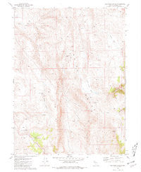 Crutcher Canyon Nevada Historical topographic map, 1:24000 scale, 7.5 X 7.5 Minute, Year 1981