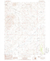 Curlow Flat Nevada Historical topographic map, 1:24000 scale, 7.5 X 7.5 Minute, Year 1986