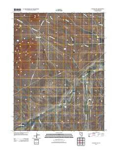 Curlow Flat Nevada Historical topographic map, 1:24000 scale, 7.5 X 7.5 Minute, Year 2012