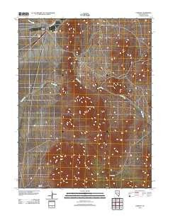 Currant Nevada Historical topographic map, 1:24000 scale, 7.5 X 7.5 Minute, Year 2012