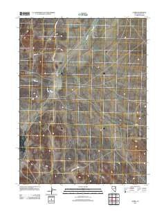 Currie Nevada Historical topographic map, 1:24000 scale, 7.5 X 7.5 Minute, Year 2012
