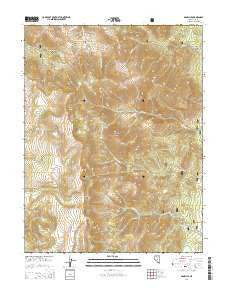 Danville Nevada Current topographic map, 1:24000 scale, 7.5 X 7.5 Minute, Year 2014