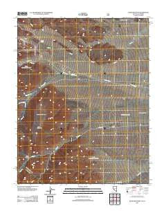Davis Mountain Nevada Historical topographic map, 1:24000 scale, 7.5 X 7.5 Minute, Year 2012