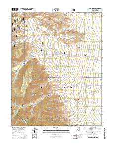 Davis Mountain Nevada Current topographic map, 1:24000 scale, 7.5 X 7.5 Minute, Year 2014