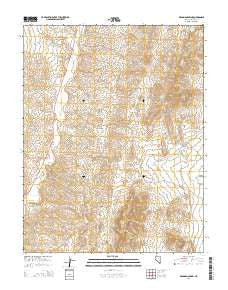 Deadman Spring Nevada Current topographic map, 1:24000 scale, 7.5 X 7.5 Minute, Year 2014