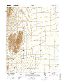 Deadman Spring NE Nevada Current topographic map, 1:24000 scale, 7.5 X 7.5 Minute, Year 2014