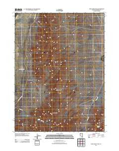 Deer Creek Peak Nevada Historical topographic map, 1:24000 scale, 7.5 X 7.5 Minute, Year 2011