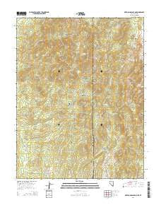 Deer Lodge Canyon Nevada Current topographic map, 1:24000 scale, 7.5 X 7.5 Minute, Year 2014