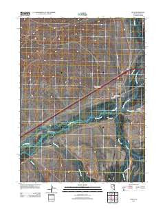 Deeth Nevada Historical topographic map, 1:24000 scale, 7.5 X 7.5 Minute, Year 2012