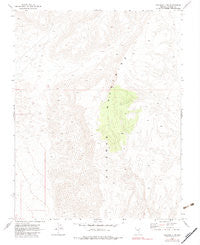 Delamar 3 NW Nevada Historical topographic map, 1:24000 scale, 7.5 X 7.5 Minute, Year 1969