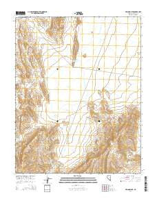 Delamar Lake Nevada Current topographic map, 1:24000 scale, 7.5 X 7.5 Minute, Year 2014