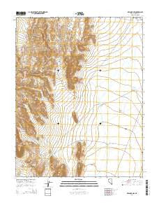 Delamar NW Nevada Current topographic map, 1:24000 scale, 7.5 X 7.5 Minute, Year 2014
