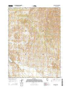 Delano Peak Nevada Current topographic map, 1:24000 scale, 7.5 X 7.5 Minute, Year 2014