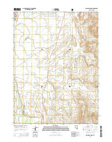 Delaware Creek Nevada Current topographic map, 1:24000 scale, 7.5 X 7.5 Minute, Year 2015