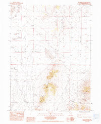 Delcer Buttes Nevada Historical topographic map, 1:24000 scale, 7.5 X 7.5 Minute, Year 1984