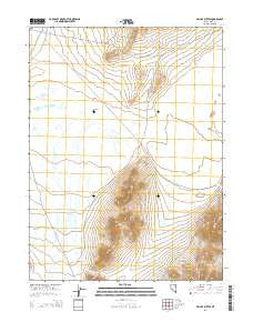 Delcer Buttes Nevada Current topographic map, 1:24000 scale, 7.5 X 7.5 Minute, Year 2014
