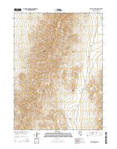 Delvada Spring Nevada Current topographic map, 1:24000 scale, 7.5 X 7.5 Minute, Year 2015
