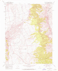Desatoya Peak Nevada Historical topographic map, 1:24000 scale, 7.5 X 7.5 Minute, Year 1969
