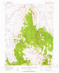 Desert Creek Peak Nevada Historical topographic map, 1:62500 scale, 15 X 15 Minute, Year 1956