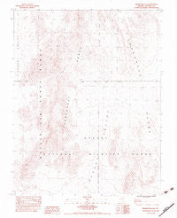 Desert Hills NE Nevada Historical topographic map, 1:24000 scale, 7.5 X 7.5 Minute, Year 1983