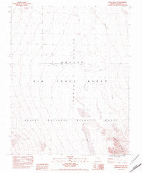 Desert Hills NW Nevada Historical topographic map, 1:24000 scale, 7.5 X 7.5 Minute, Year 1983