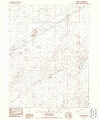Desert Peak Nevada Historical topographic map, 1:24000 scale, 7.5 X 7.5 Minute, Year 1986