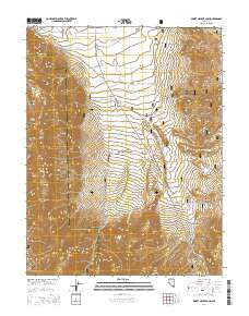 Desert Creek Ranch Nevada Current topographic map, 1:24000 scale, 7.5 X 7.5 Minute, Year 2014