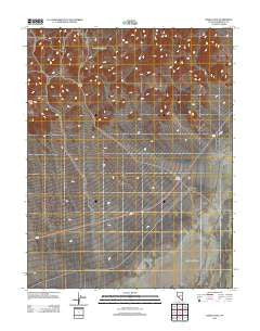 Devils Gate Nevada Historical topographic map, 1:24000 scale, 7.5 X 7.5 Minute, Year 2012