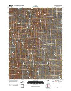 Devils Pass Nevada Historical topographic map, 1:24000 scale, 7.5 X 7.5 Minute, Year 2012