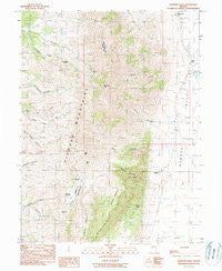Diamond Peak Nevada Historical topographic map, 1:24000 scale, 7.5 X 7.5 Minute, Year 1990