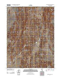 Diamond Canyon Nevada Historical topographic map, 1:24000 scale, 7.5 X 7.5 Minute, Year 2011