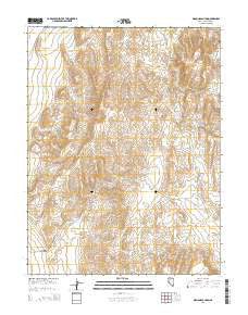 Diamond Canyon Nevada Current topographic map, 1:24000 scale, 7.5 X 7.5 Minute, Year 2014