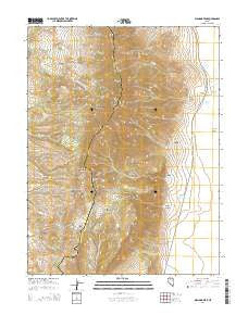 Diamond Peak Nevada Current topographic map, 1:24000 scale, 7.5 X 7.5 Minute, Year 2014