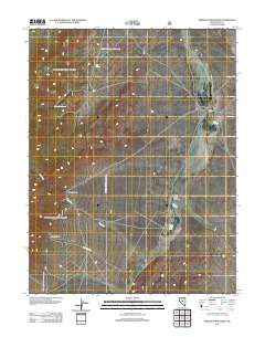 Dianas Punch Bowl Nevada Historical topographic map, 1:24000 scale, 7.5 X 7.5 Minute, Year 2012