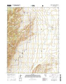 Dianas Punch Bowl Nevada Current topographic map, 1:24000 scale, 7.5 X 7.5 Minute, Year 2015
