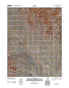 Dicalite Summit Nevada Historical topographic map, 1:24000 scale, 7.5 X 7.5 Minute, Year 2012