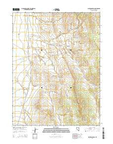 Dickenson Well Nevada Current topographic map, 1:24000 scale, 7.5 X 7.5 Minute, Year 2014